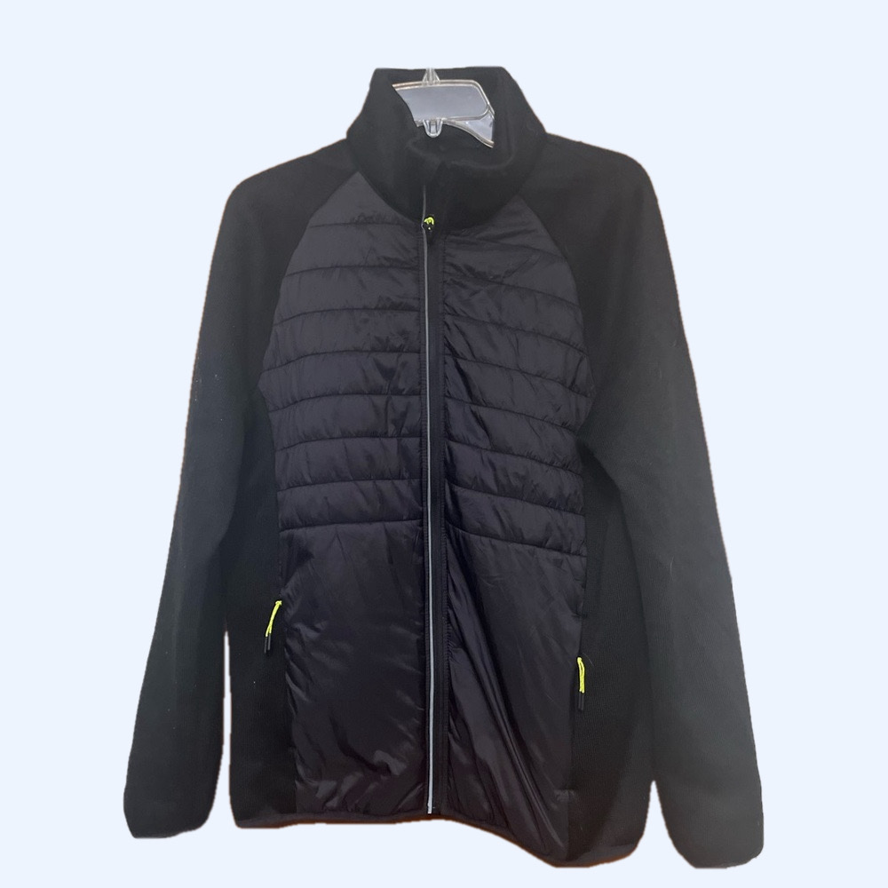🆕. NEW. ASICS New Black Winter Coat jacket Warm NWT. Size L.